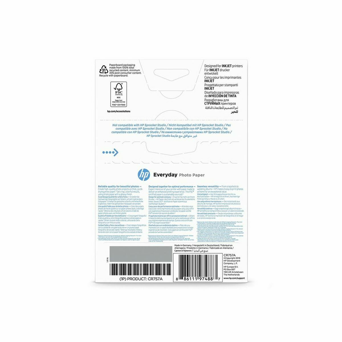 Glossy Photo Paper HP CR757A (1 Unit)-2