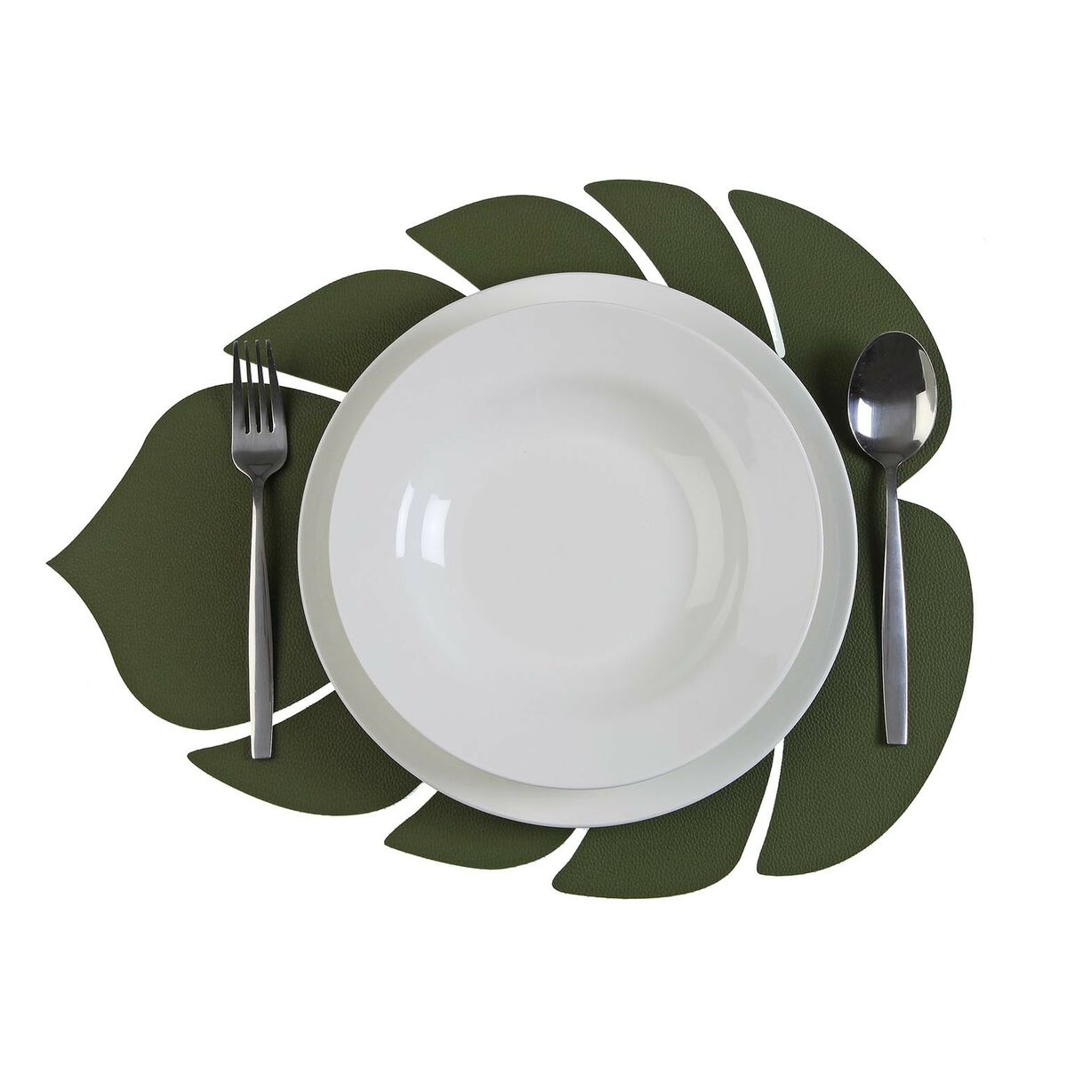 Table Mat Versa Leaf of a plant Green 35 x 44,5 cm-1