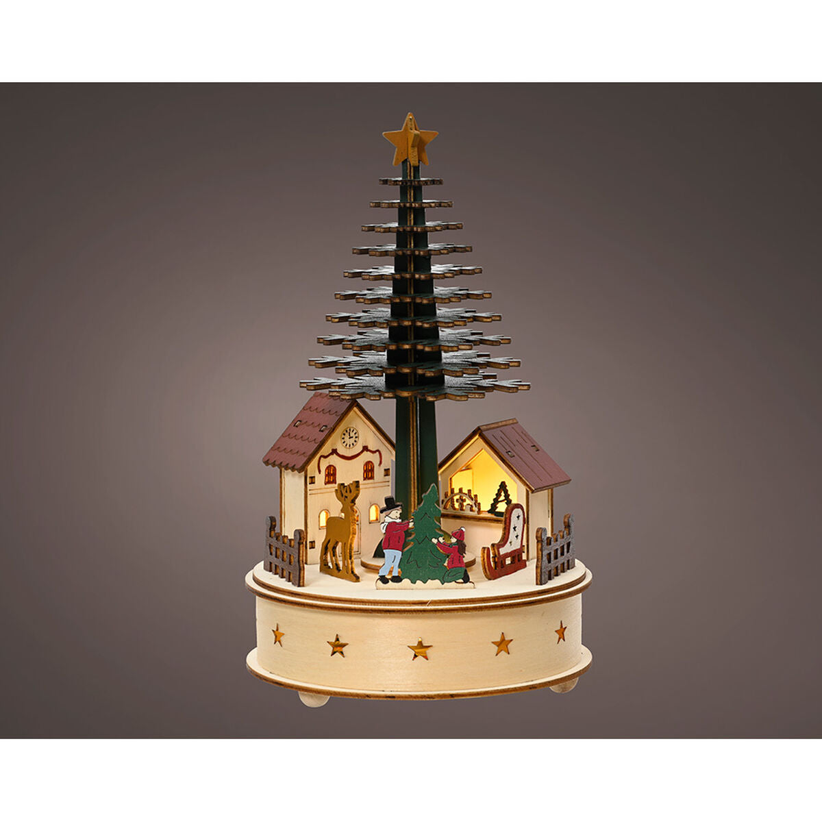 Christmas bauble Lumineo Small house 15 x 25 cm MicroLED-1