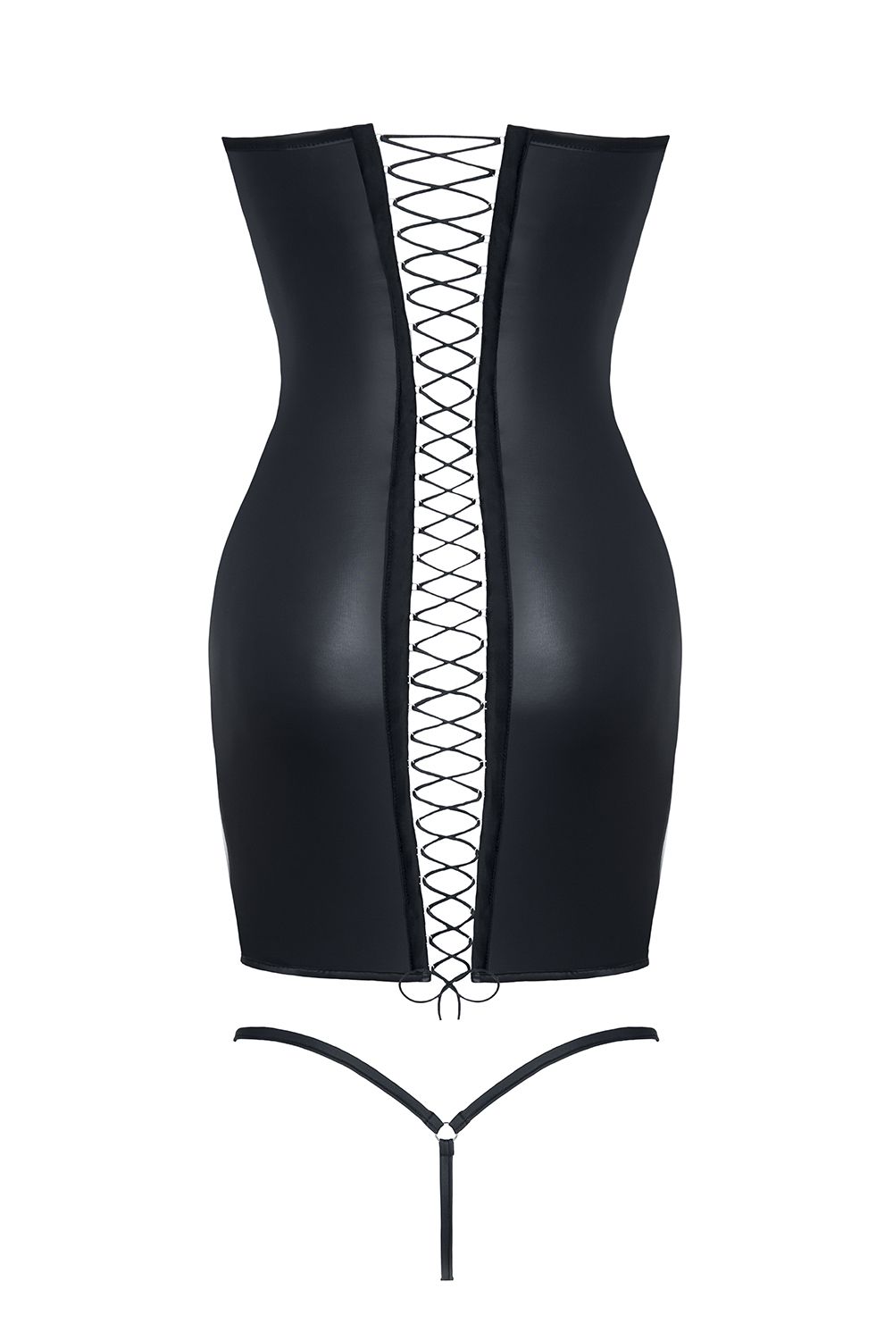 schwarzes Minikleid Greta - XL-1