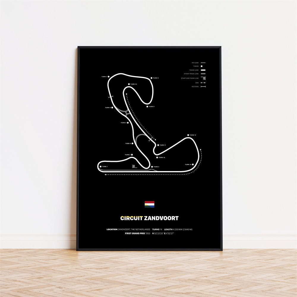 Poster Formel 1 Rennstrecken I Deko Print ohne Rahmen-8