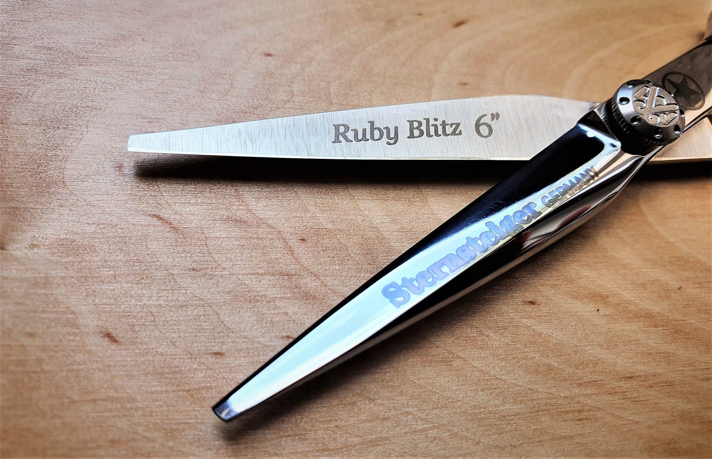 Sternsteiger Ruby Blitz hair shears Set in 6 inches-4