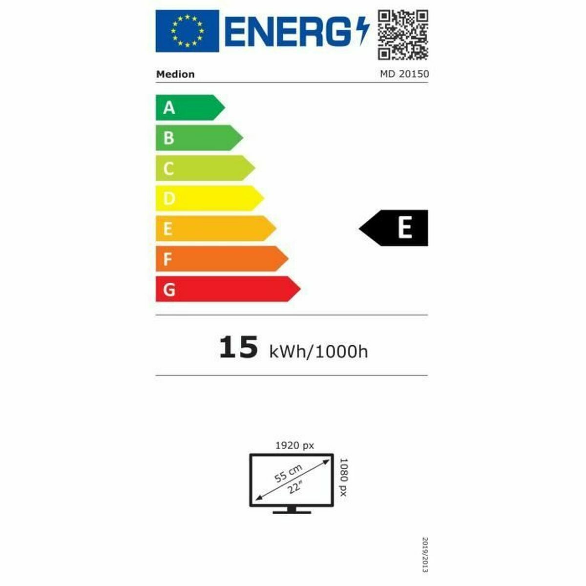 Monitor Medion 30036272 Full HD LCD 22"-16