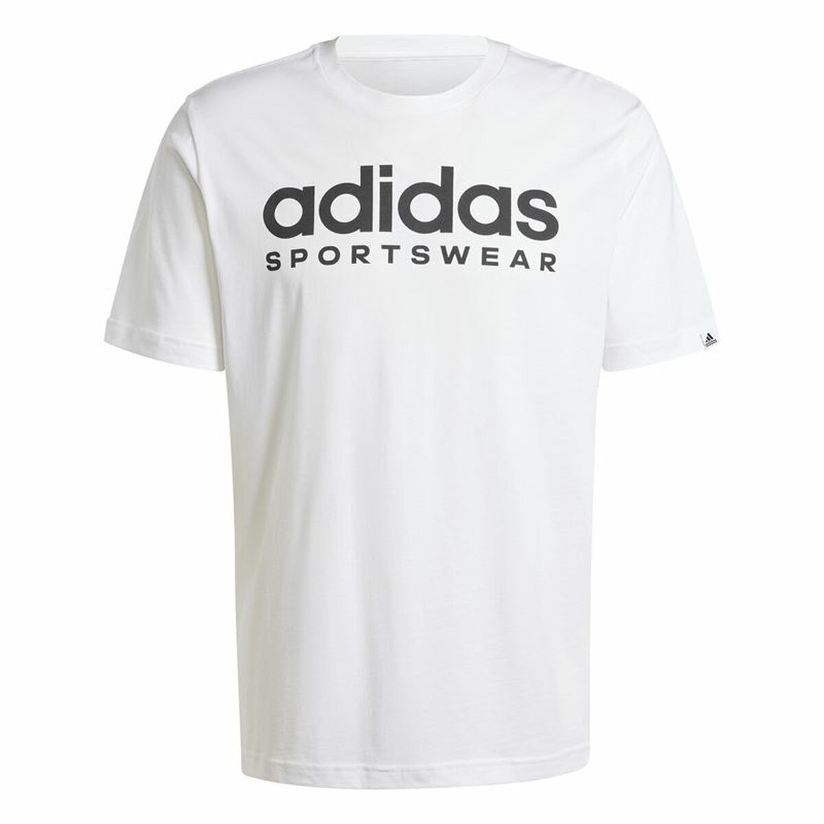 Men’s Short Sleeve T-Shirt Adidas Spw White-0