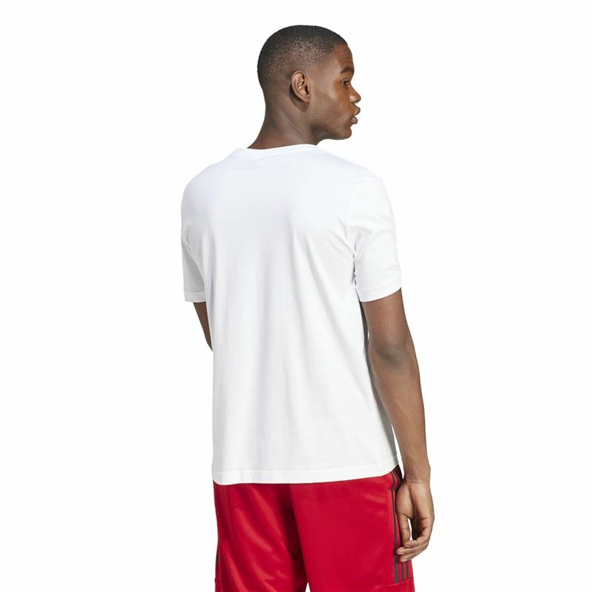 Men’s Short Sleeve T-Shirt Adidas Spw White-4