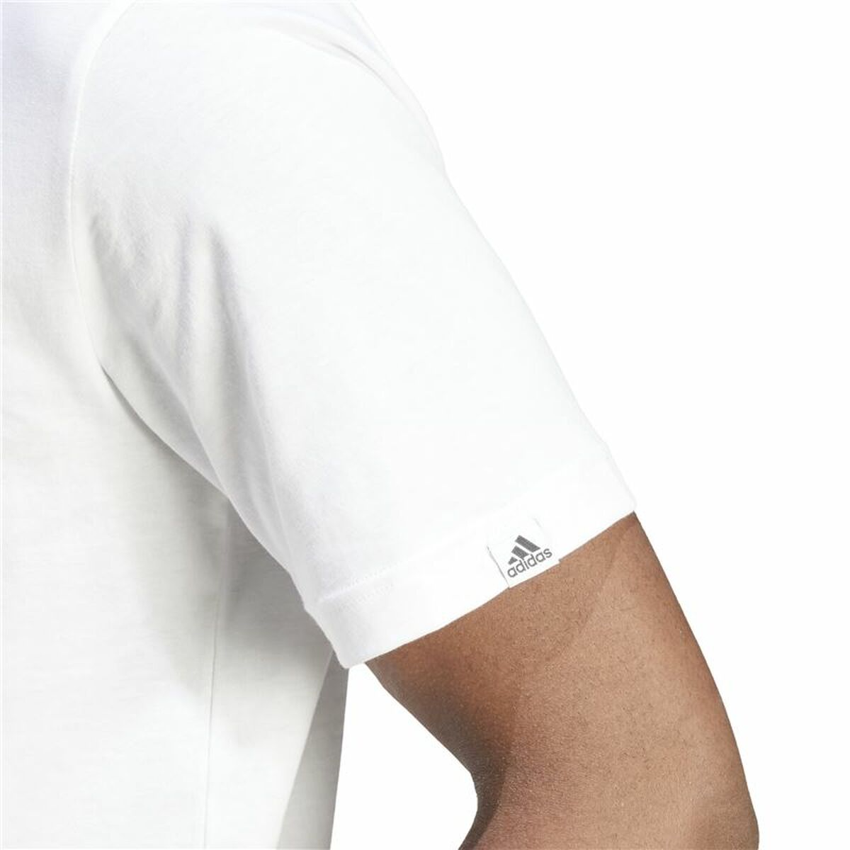 Men’s Short Sleeve T-Shirt Adidas Spw White-2