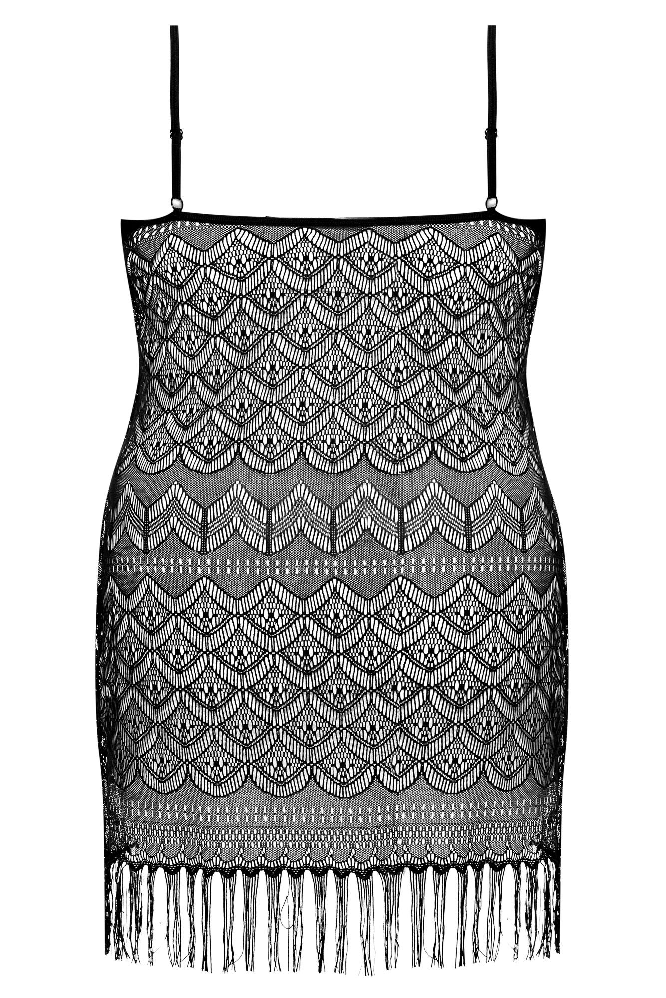 schwarzes Netzkleid AA051954 - 5XL/6XL-3