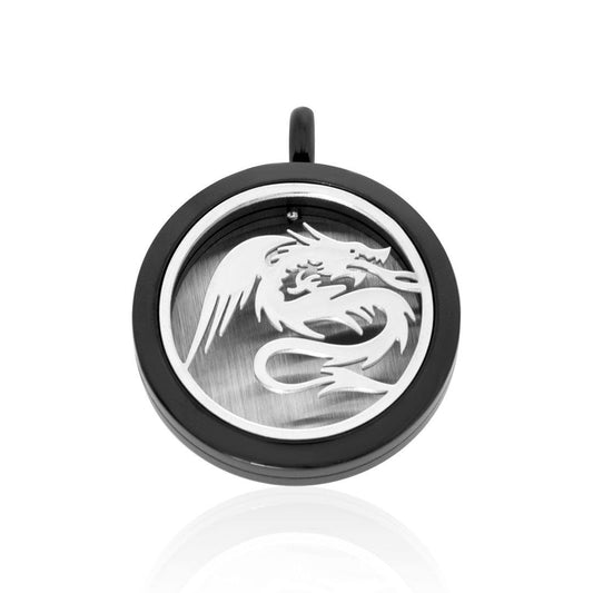 Dragon Aromatherapy Locket Pendant FEP016BL-0