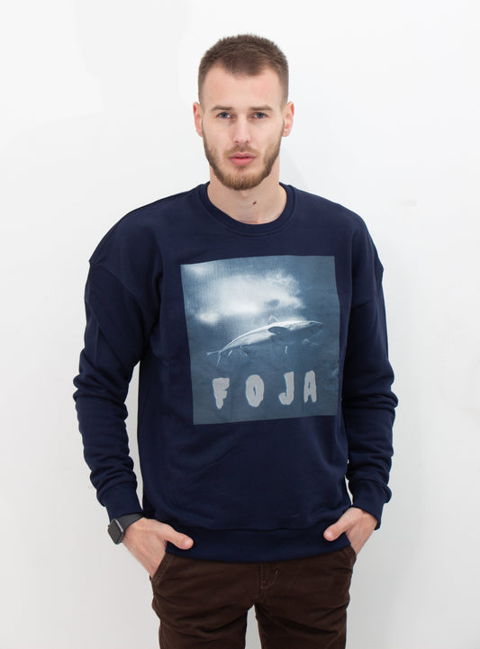 SHARK SWEATER -NAVY BLUE--0
