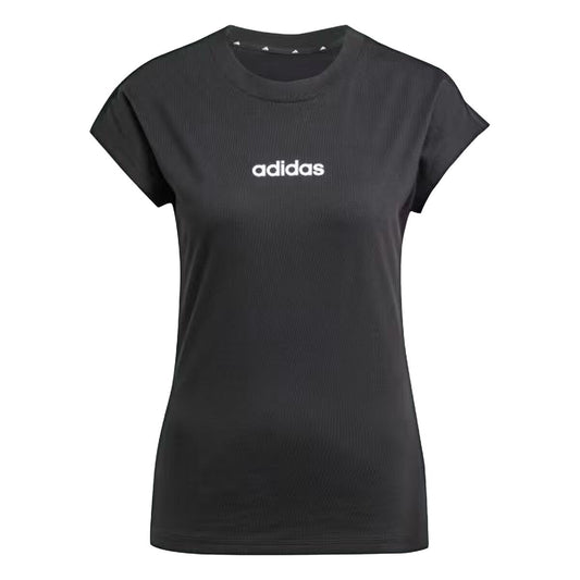 Women’s Short Sleeve T-Shirt Adidas W LIN SJ T JC8238 Black-0