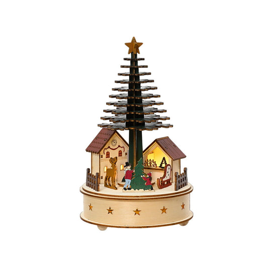 Christmas bauble Lumineo Small house 15 x 25 cm MicroLED-0
