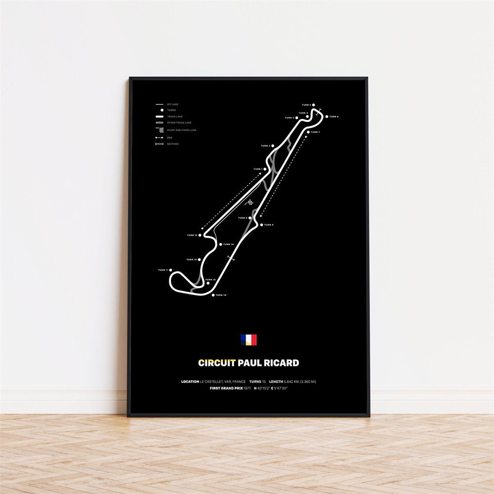 Poster Formel 1 Rennstrecken I Deko Print ohne Rahmen-0