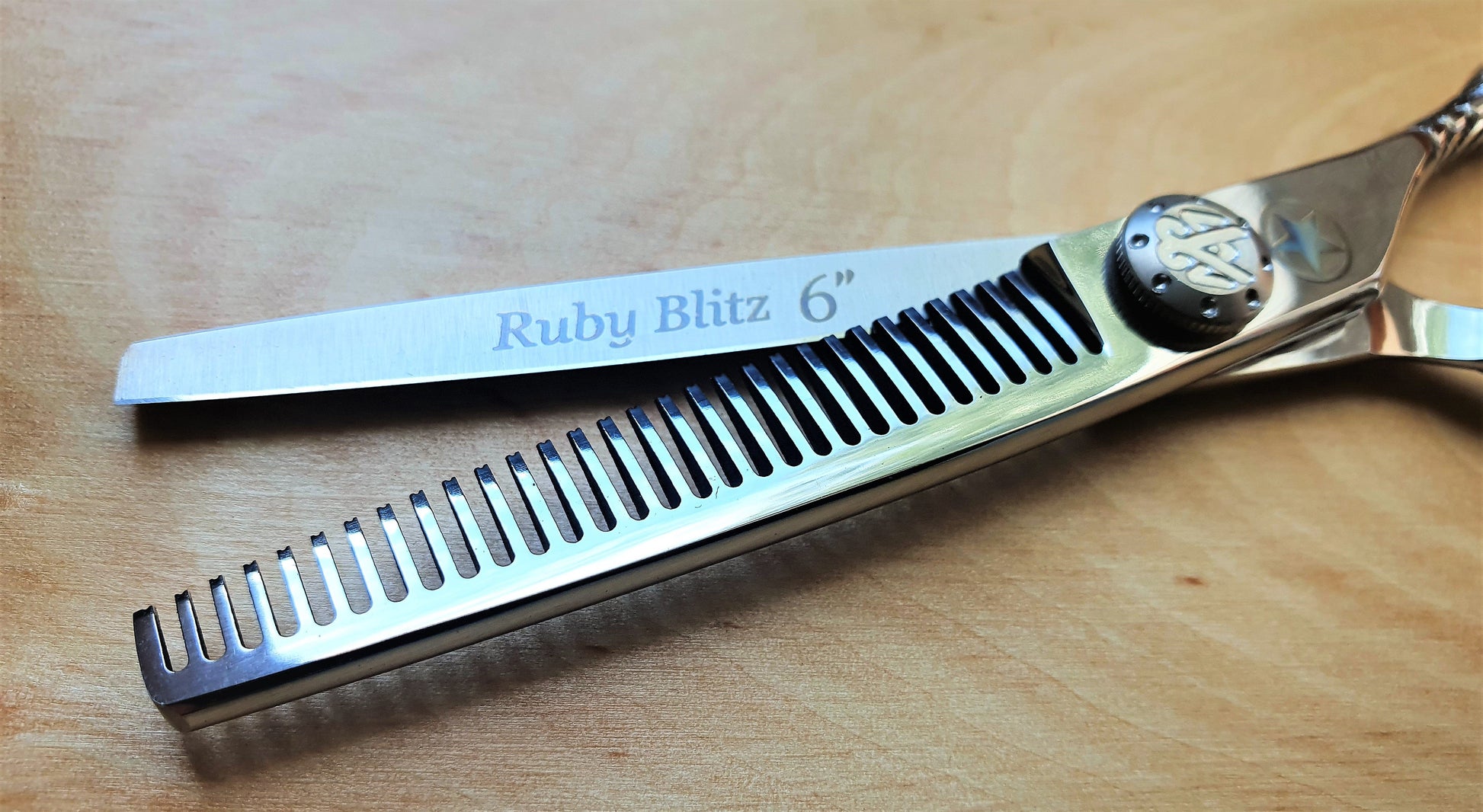 Sternsteiger Ruby Blitz hair shears Set in 6 inches-3